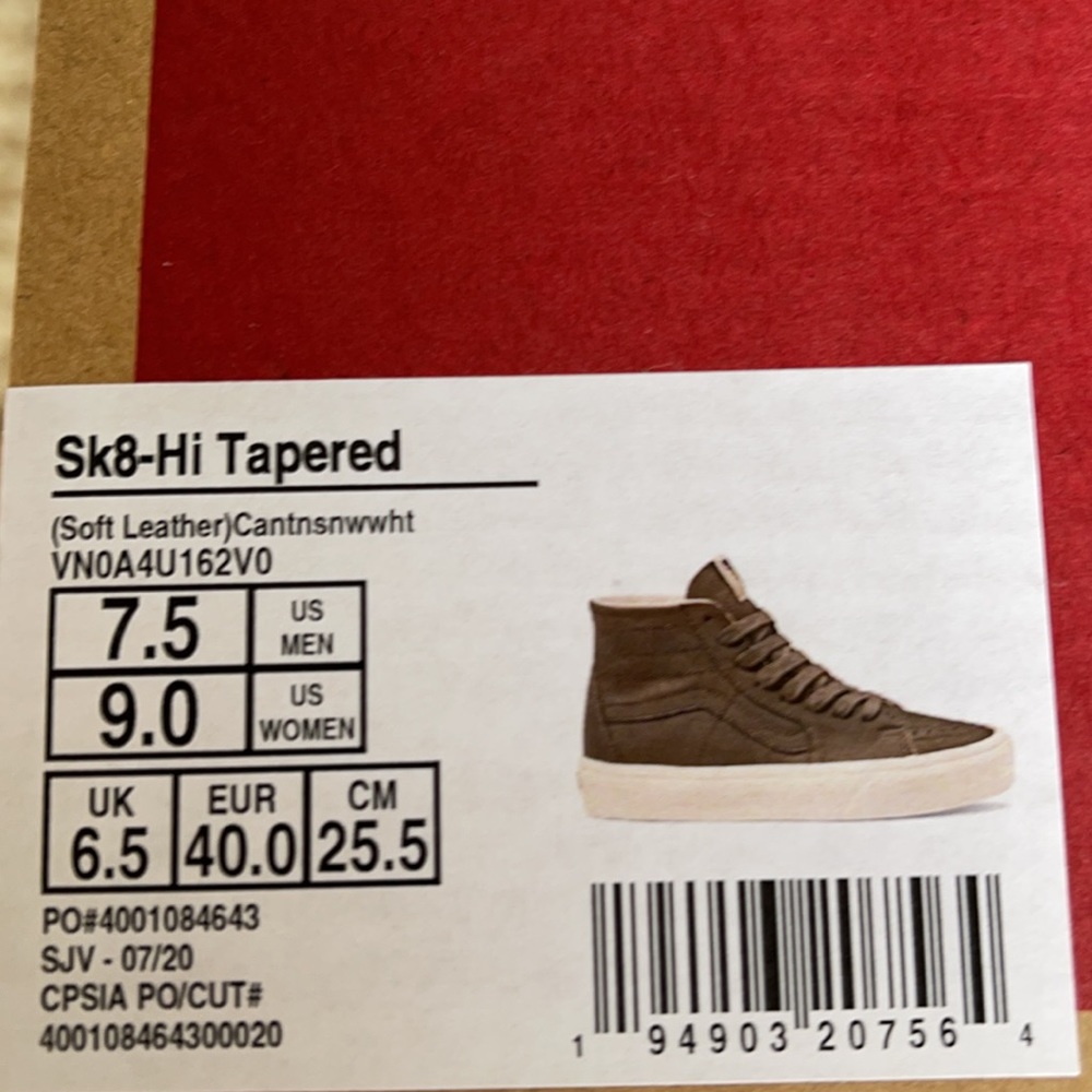 Vans Sk8-Hi Tapered Soft Leather Canteen/Snow WhtW - Picture 16 of 16